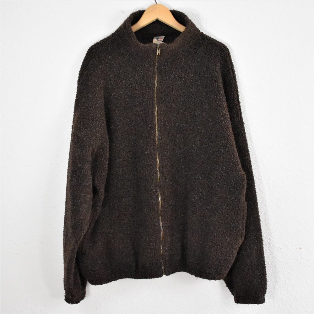 Polar Graphics XXL Brown Fleece Jacket